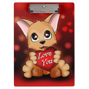 Porte-bloc Le chiot t'aime
