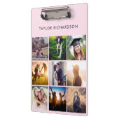 Porte-bloc Le collage | de neuf photos rougissent rose et (Gauche)