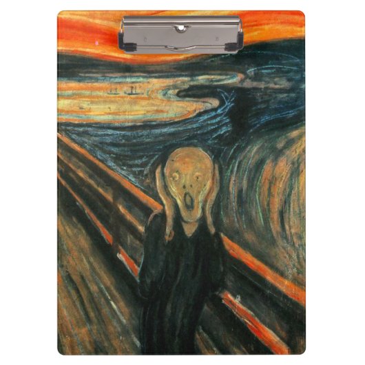 Porte-bloc Le cri Edvard Munch Art Expressionniste Moderne (Devant)