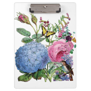 Porte-bloc Le cru fleurit le panneau d'agrafe