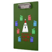 Porte-bloc Le fantôme de Noël présente drôle (Gauche)