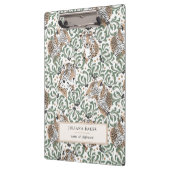 Porte-bloc Le feuillage de léopard moderne (Gauche)