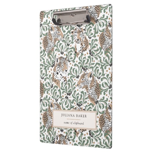 Porte-bloc Le feuillage de léopard moderne (Gauche)