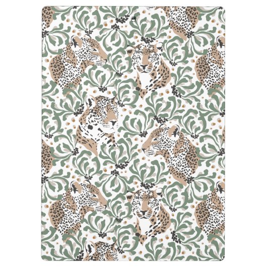 Porte-bloc Le feuillage de léopard moderne (Dos)