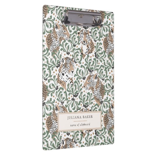 Porte-bloc Le feuillage de léopard moderne (Swatch)