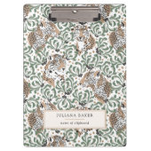 Porte-bloc Le feuillage de léopard moderne (Devant)