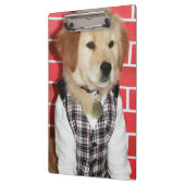 Porte-bloc Le golden retriever a habillé le chiot (Gauche)