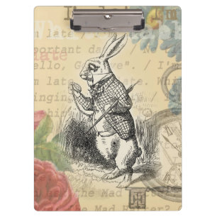 Porte-bloc Le lapin blanc Alice au pays des merveilles