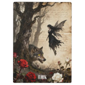 Porte-bloc Le Loup et La Fée (Dos)