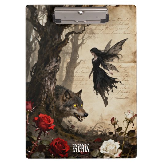 Porte-bloc Le Loup et La Fée (Devant)
