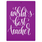 Porte-bloc Le meilleur professeur du monde (Dos)