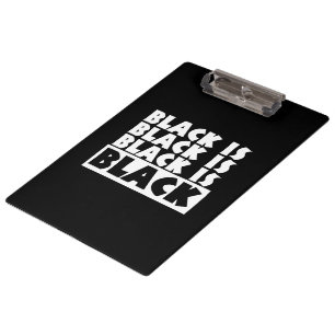 Porte-bloc Le noir est noir