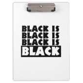 Porte-bloc Le noir est noir (Devant)