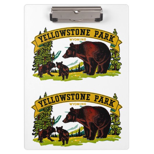 Porte-bloc Le parc Yellowstone (Devant)