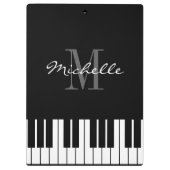 Porte-bloc Le piano verrouille le porte - bloc de monogramme (Dos)