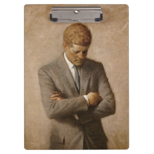 Porte-bloc Le président américain John Kennedy Portrait peint