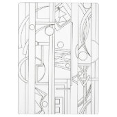 Porte-bloc Le rêve de l'architecte - Bauhaus Art géométrique  (Dos)