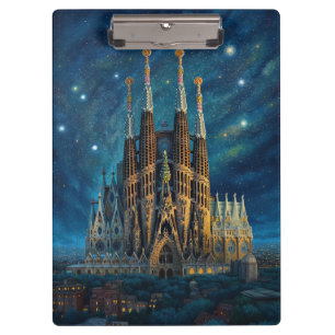 Porte-bloc Le rêve étoilé de Gaudi Barcelone Sagrada Famili