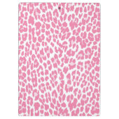 Porte-bloc Le rose a personnalisé le motif de léopard (Dos)
