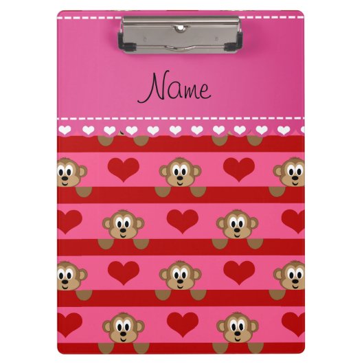 Porte-bloc Le rose nommé fait sur commande monkeys les (Devant)