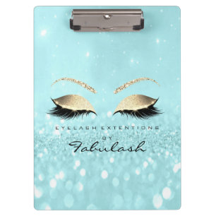 Porte-bloc Le studio de beauté de maquillage fouette l'or de