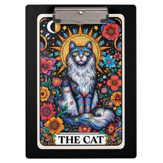 Porte-bloc Le Tarot du Chat – Félin Mystique (Devant)
