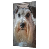 Porte-bloc Le visage de Schnauzer Dog (Gauche)
