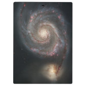 Porte-bloc Le Whirlpool Galaxy M51 & Companion dans l'espace (Dos)