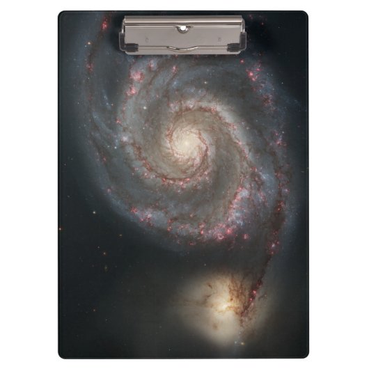 Porte-bloc Le Whirlpool Galaxy M51 & Companion dans l'espace (Devant)
