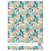 Porte-bloc Leaf Pattern Small Business Name Logo (Dos)