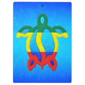 Porte-bloc L'eau bleue Rasta Honu (Dos)