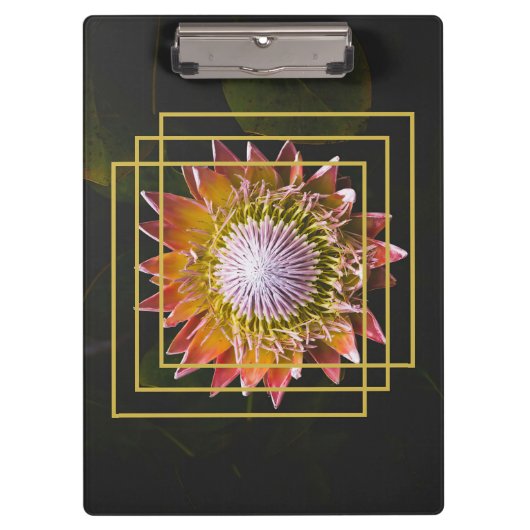 Porte-bloc Lecteur de fleurs | Fleur Carré (Devant)