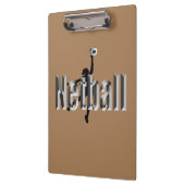 Porte-bloc Lecteur Netball Et Nom Dimensionnel, (Gauche)