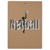 Porte-bloc Lecteur Netball Et Nom Dimensionnel, (Dos)