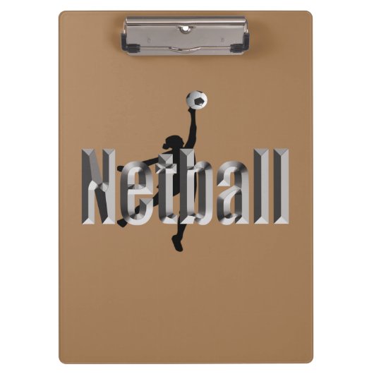 Porte-bloc Lecteur Netball Et Nom Dimensionnel, (Devant)