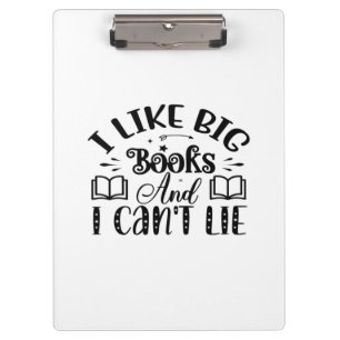 Porte-bloc Lecture d'art j'aime les gros livres et je ne peux