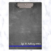 Porte-bloc Léger Ligne Bleue Modifiable Police Application