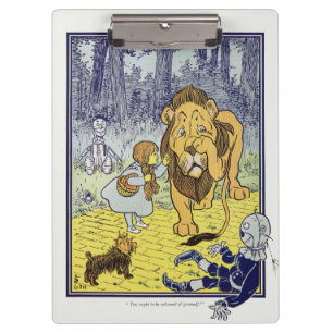 Porte-bloc L'ensorceleuse vintage Dorothée et le Lion peureux