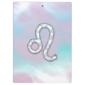 Porte-bloc Leo Zodiac Connexion Pastels Style Nacre Imprimer (Dos)