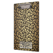 Porte-bloc Leopard Cheetah Peau animale Imprimer Glam moderne (Gauche)