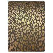 Porte-bloc Leopard Cheetah Peau animale Imprimer Glam moderne (Dos)