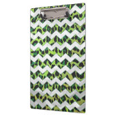Porte-bloc Leopard Chevron noir et vert (Gauche)
