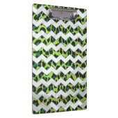 Porte-bloc Leopard Chevron noir et vert (Swatch)