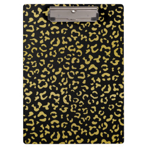 Porte-bloc Leopard d'or, Parties scintillant d'or, Motif de l