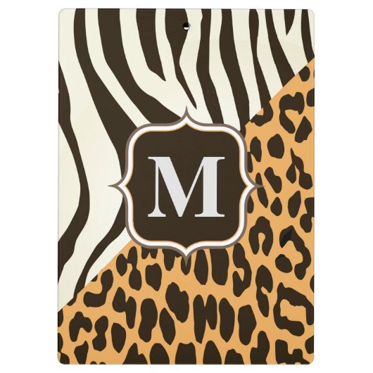 Porte-bloc Leopard et Zebra (Dos)