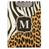Porte-bloc Leopard et Zebra (Devant)