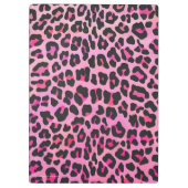 Porte-bloc Léopard noir et rose chaud (Dos)