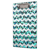 Porte-bloc Léopard noir et Turquoise (Gauche)