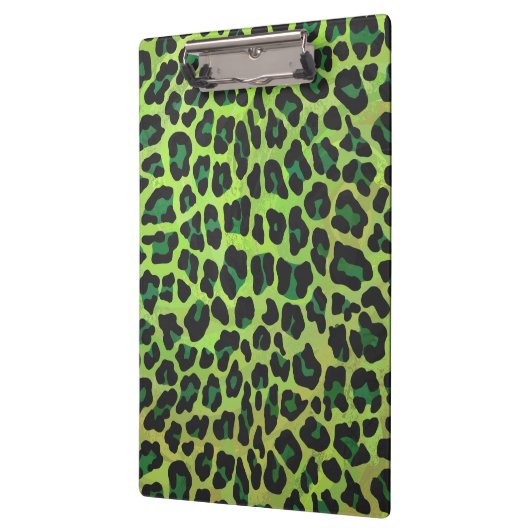 Porte-bloc Léopard noir et vert (Gauche)