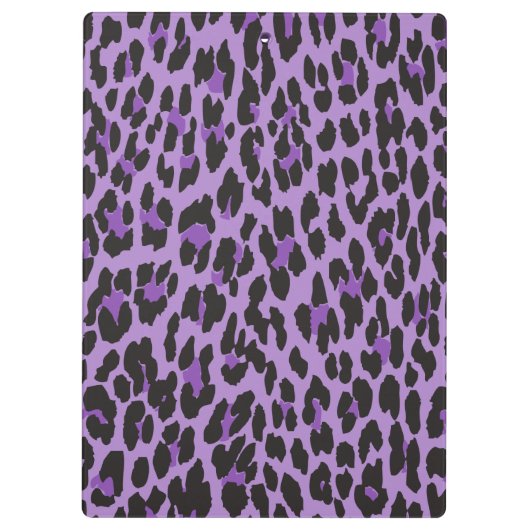 Porte-bloc Leopard Print, Léopard Spots, Purple Leopard (Dos)